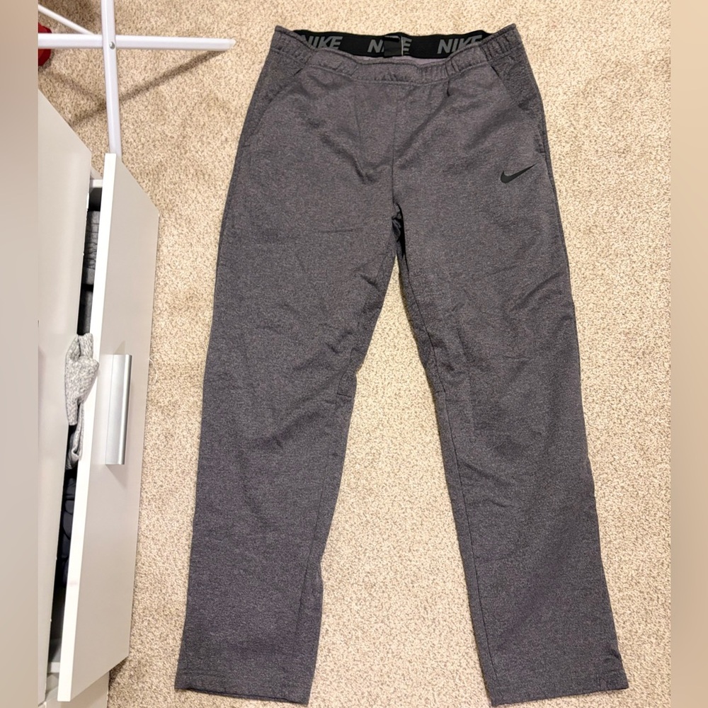 Nike Men's Dri-Fit Grey Jogger Sweatpants, XL